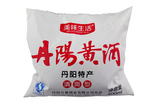 美味生活袋裝黃酒（白袋）